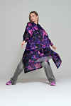 Rain kiss poncho: city lights