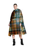 Rain kiss poncho - tartan