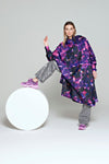 Rain kiss poncho: city lights